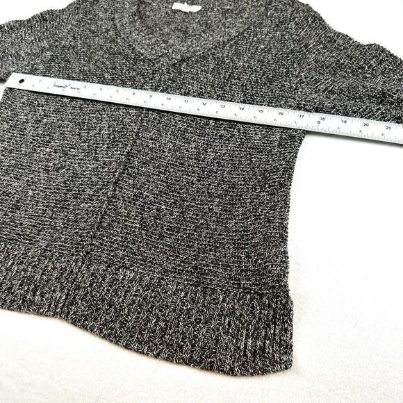 Eileen Fisher %100 Linen Black and White V Neck Sweater Women's Petite M PM - Picture 6 of 12